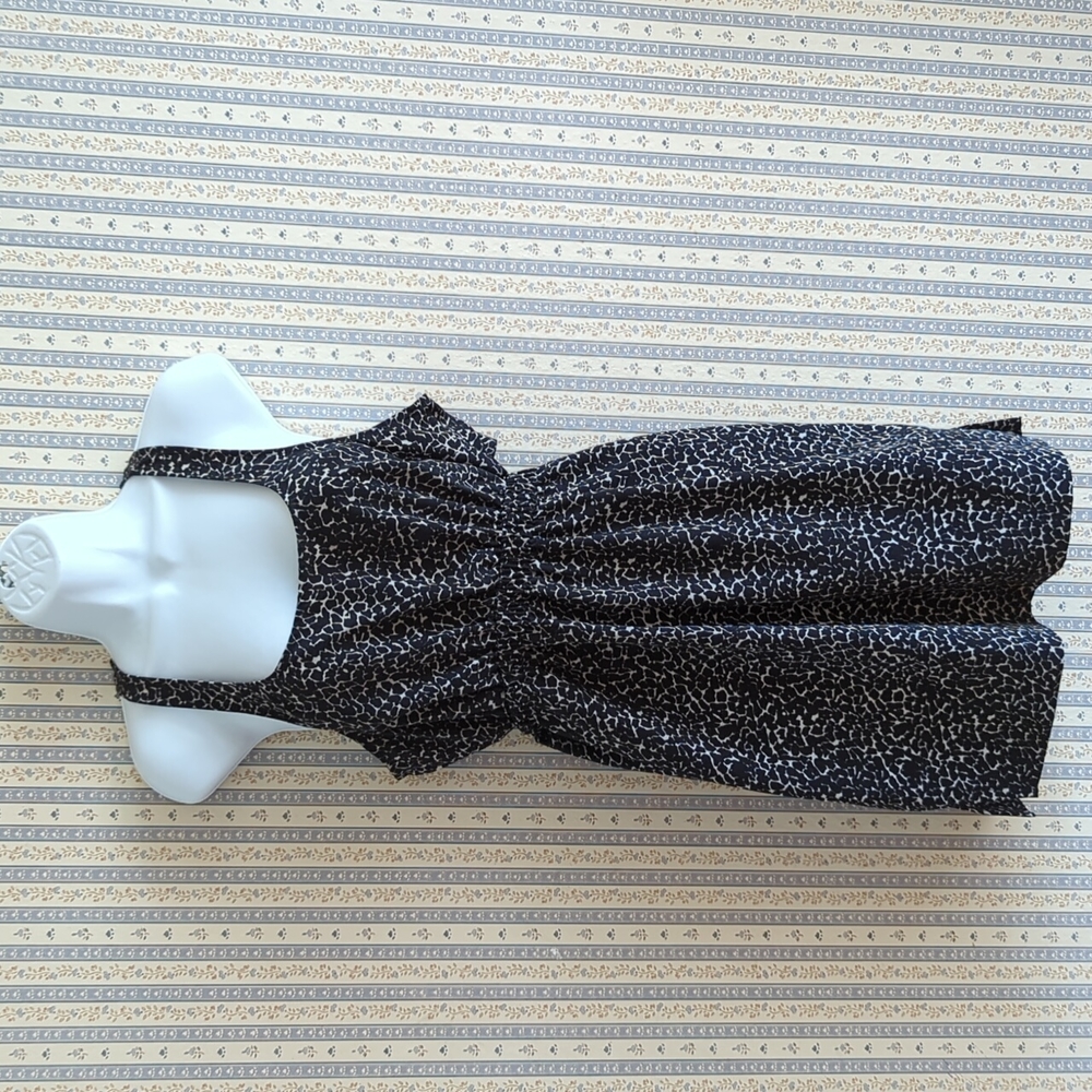 Urban Outfitters Racerback Black White Retro Print Dress M